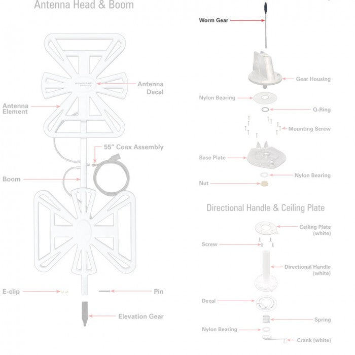 RP-4000: Elevating Shaft - Suit Winegard Antennas