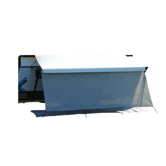 Camec Privacy Screen 3.4x1.8m Awning Double Rope Track