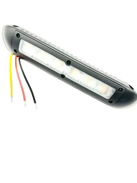 Dual LED Bug Free Awning Light - Black (White + Yellow LED) EXTERIOR