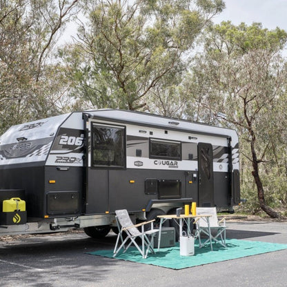 SUPPLY &amp; FITMENT - Dometic 9700 Power Awning - 14 ft Black - Fabric on Roller - SPECIAL ORDER