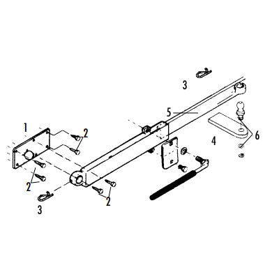 Sway Control Ball, Washer &amp; Nut Clamshelled