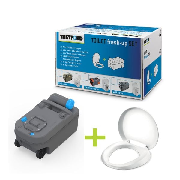 Thetford C220 Toilet Fresh-Up Set - Holding Tank + Seat