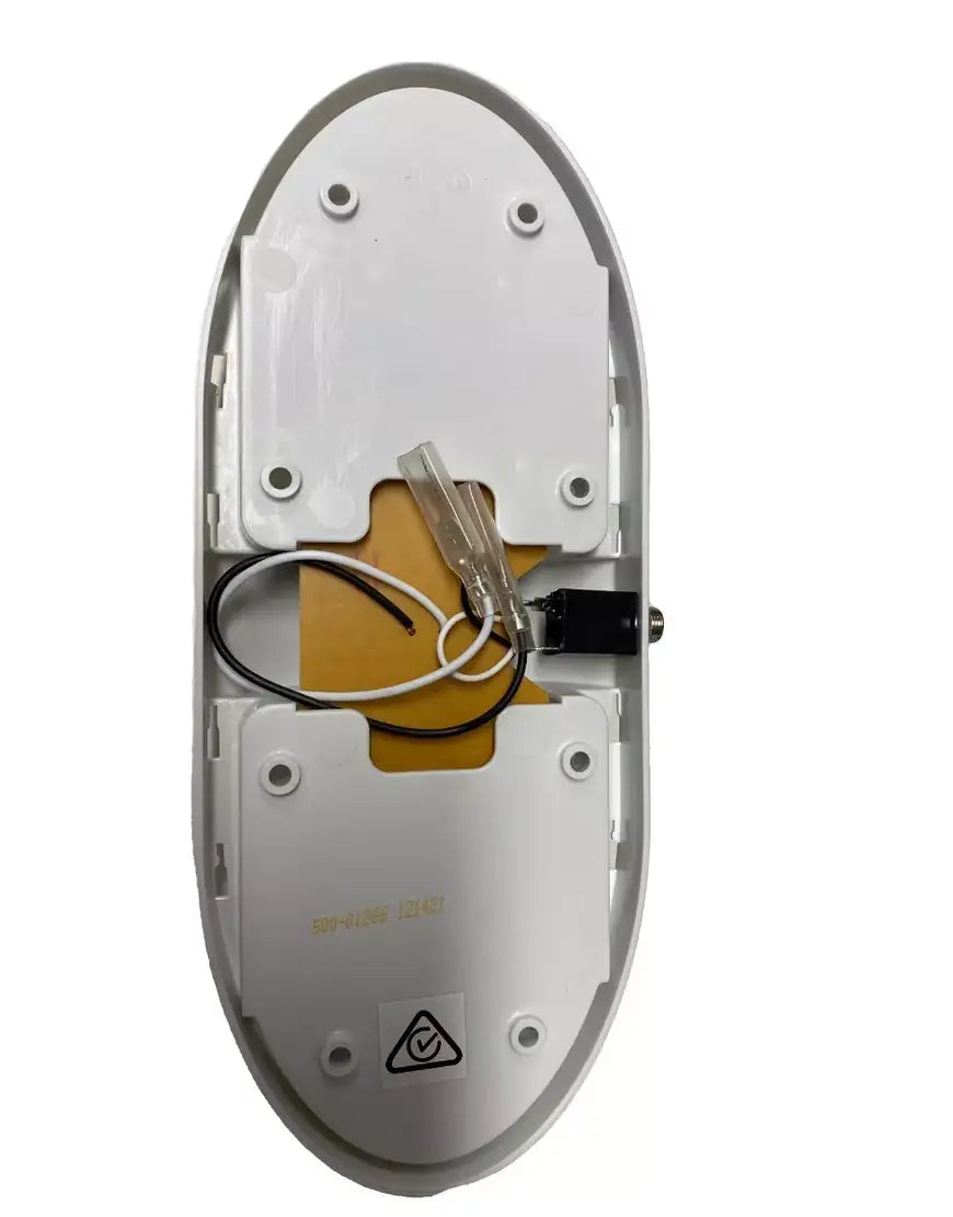 Jayco 12V LED Dual Oval Light with Power Jack - Blue/White Light