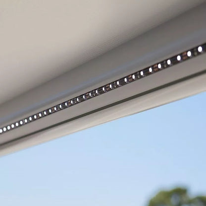 Carefree 14ft awning with LED Silver Shale -(no arms/hardware) including fitment - SPECIAL ORDER