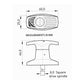 Camec T-Handle Housing, 60x25mm, One-Key Compatible