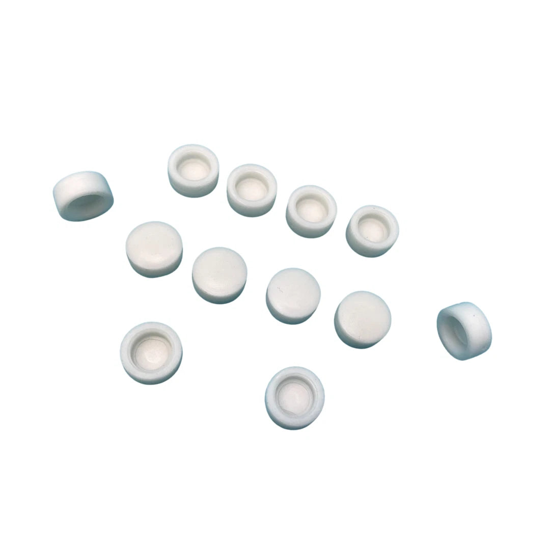 Ranger- White Rubber Window Screw Caps x12- SPECIAL ORDER