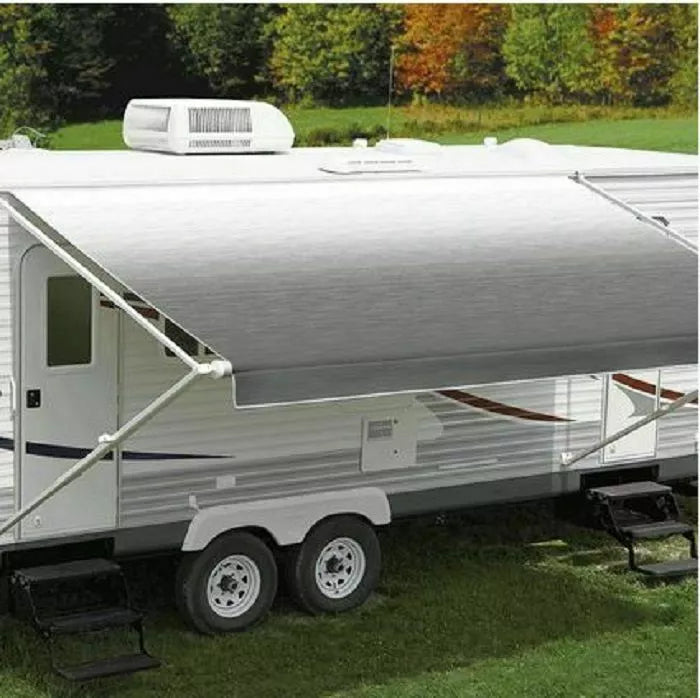 Carefree 14ft awning with LED Silver Shale -(no arms/hardware) including fitment - SPECIAL ORDER