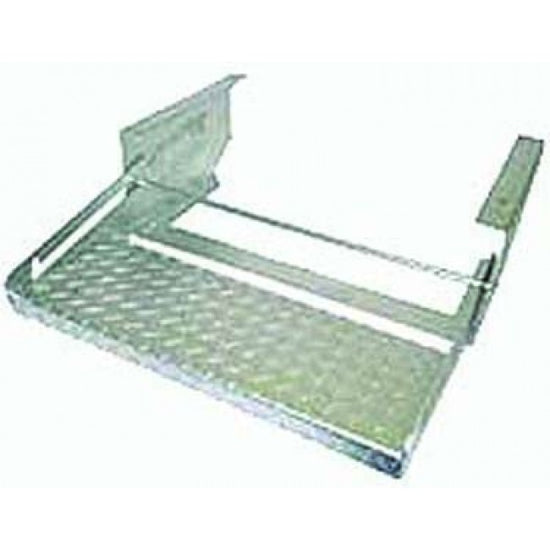 Step, Silver Painted, Single Tread 500mm x 165mm - Camec