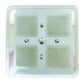Camec Square Crystal LED 4 Section w/ Touch Button