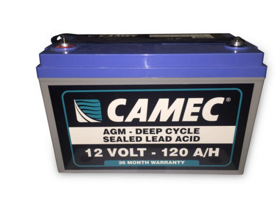 Camec 120Ah Sla Agm Battery Fully Sealed - PICK UP ONLY