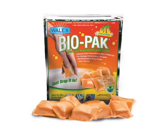 Walex Bio-Pak Express 15 Satchets - Tropical Breeze - Waste Cassette Tank Additive