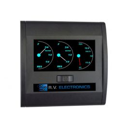 RV LCD Dual Gauge Water Level Indicator and Voltmeter