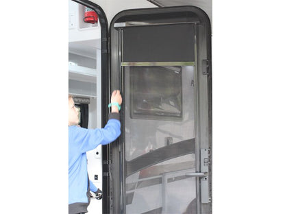 Premium Security Door Blind 1750 x 622mm (RHH) Half Height - Camec- CLEARANCE