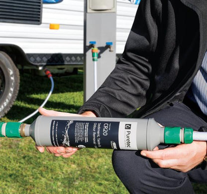 Puretec Caravan Inline Water Filter - Brass Fittings