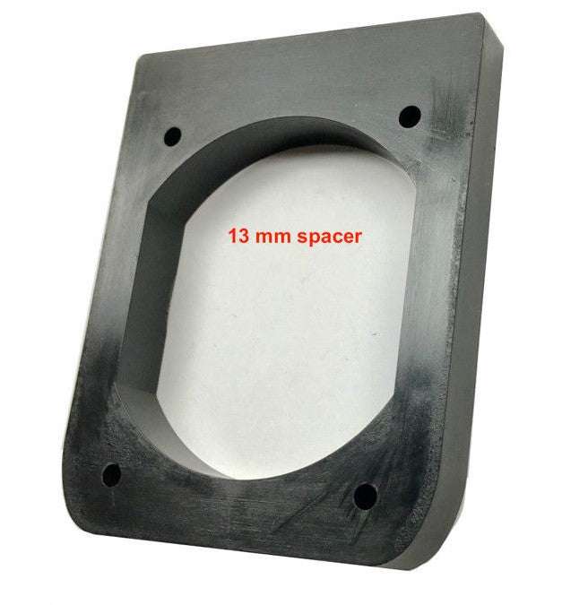 Transco Black 13mm Mounting Flange for Power Inlet/Outlet