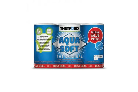 Thetford Aqua Soft 2 Ply Toilet Paper (6 pack)