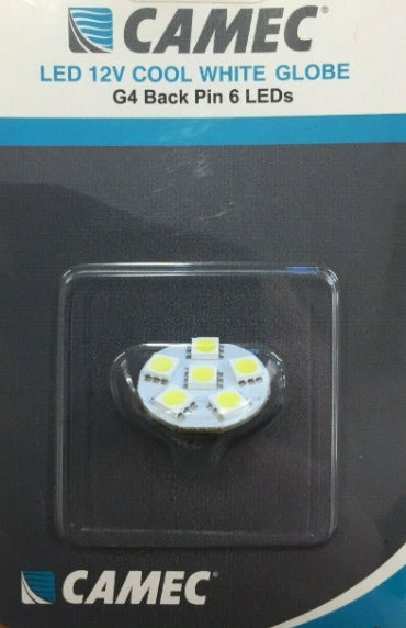 Camec LED G4 Replacement Bulb Back Pin 6 LED