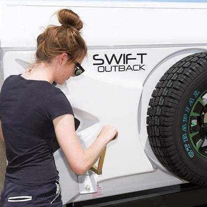 Door and Surround - Suits Jayco Camper Winch Handle, 60mm hole, 100mm overall