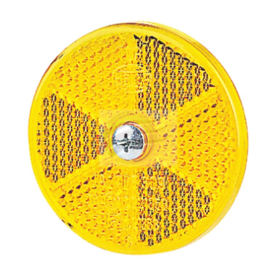 Retro Reflector 60mm - Amber
