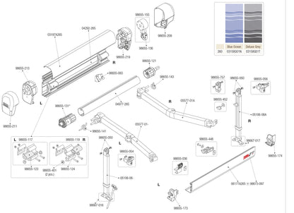 98655-056: Right Knuckle - Suit Fiamma F45 Ti Awnings - LIMITED STOCK