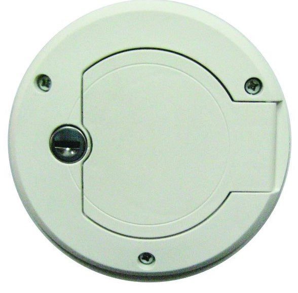 Camec Lockable Water Filler - Right Hand Hinge - White (One-Key Compatible)