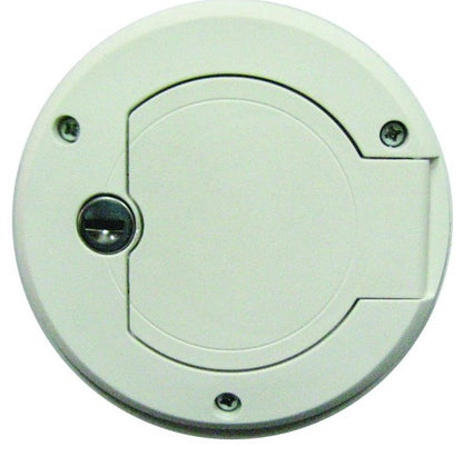 Camec Lockable Water Filler - Right Hand Hinge - White (One-Key Compatible)