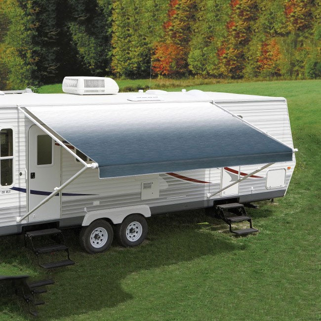 Carefree 18ft Fiesta Awning Blue Shale Fade (No Arms/Hardware) - including fitment - SPECIAL ORDER
