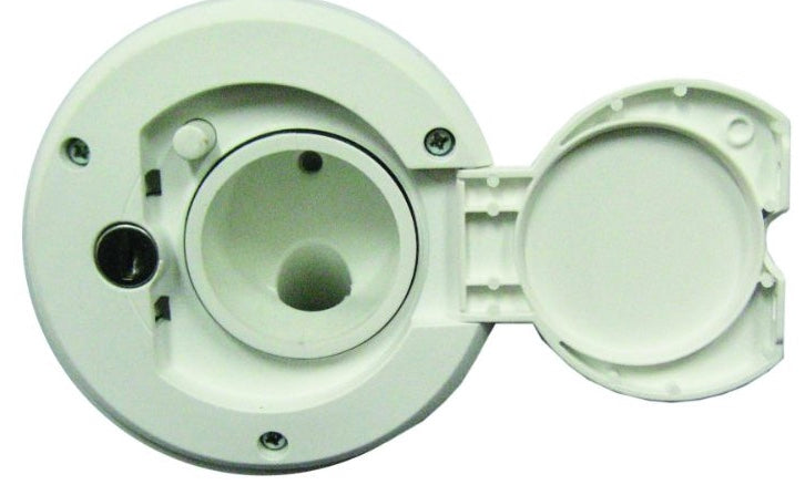 Camec Lockable Water Filler - Right Hand Hinge - White (One-Key Compatible)