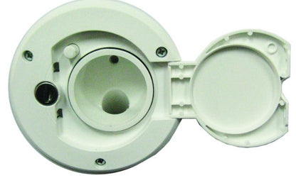 Camec Lockable Water Filler - Right Hand Hinge - White (One-Key Compatible)