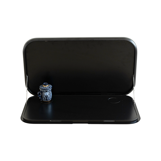 Caravan Picnic Table With LED Lighting - Black - 800 x 445mm