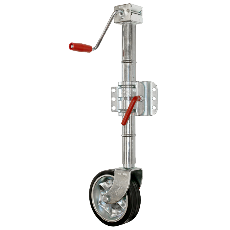 AL-KO Premium Side Wind Jockey Wheel - 200mm Solid Tyre with Clamp - LIMITED STOCK