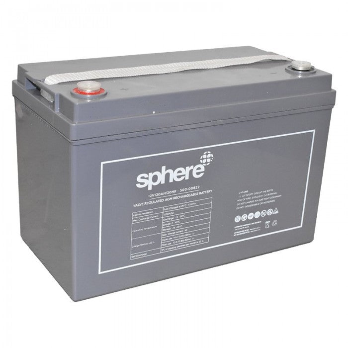 Sphere 12V 120Ah AGM Deep Cycle Battery -  SPECIAL ORDER