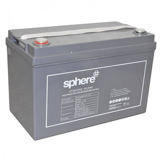 12V 120ah AGM Deep Cycle Battery - Sphere