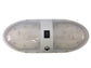 12V Dual LED Oval Light with Power Jack - Blue/White Light - Coast RV- INTERIOR