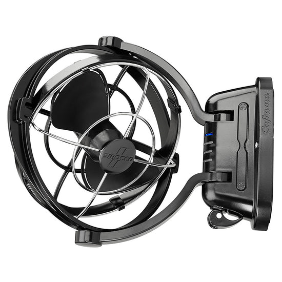 Sirocco Black Fan II - 3 Speed - 12V / 24V