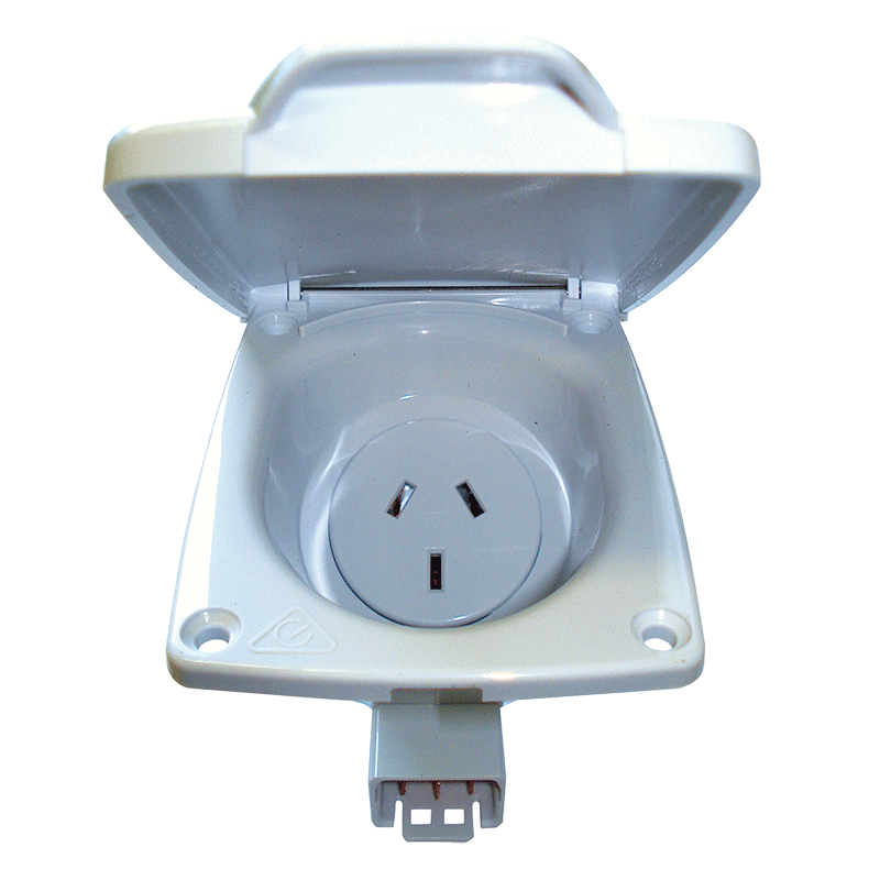 CMS Power Outlet With Auto Switch - 10A - White