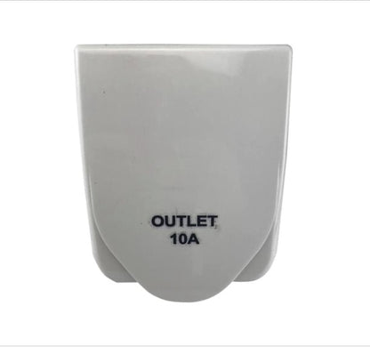 Transco 10A Caravan Power Outlet (White) 240V - IP54