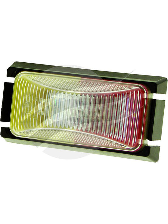 LED Side Marker Lamp (Amber/Red) 12/24V - Black Base - Jaylec