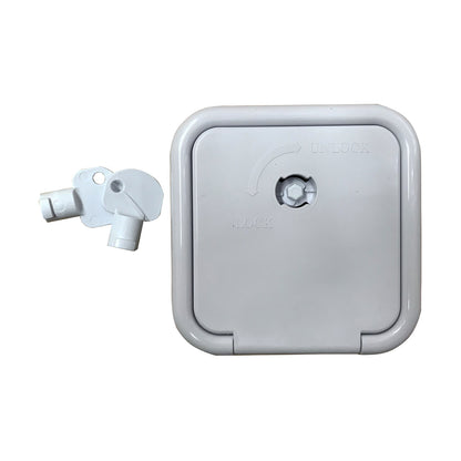 Door and Surround - Suits Jayco Camper Winch Handle, 60mm hole, 100mm overall