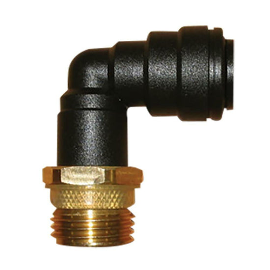 JG Brass Male 1/2" BSP to  12mm Push-On Elbow