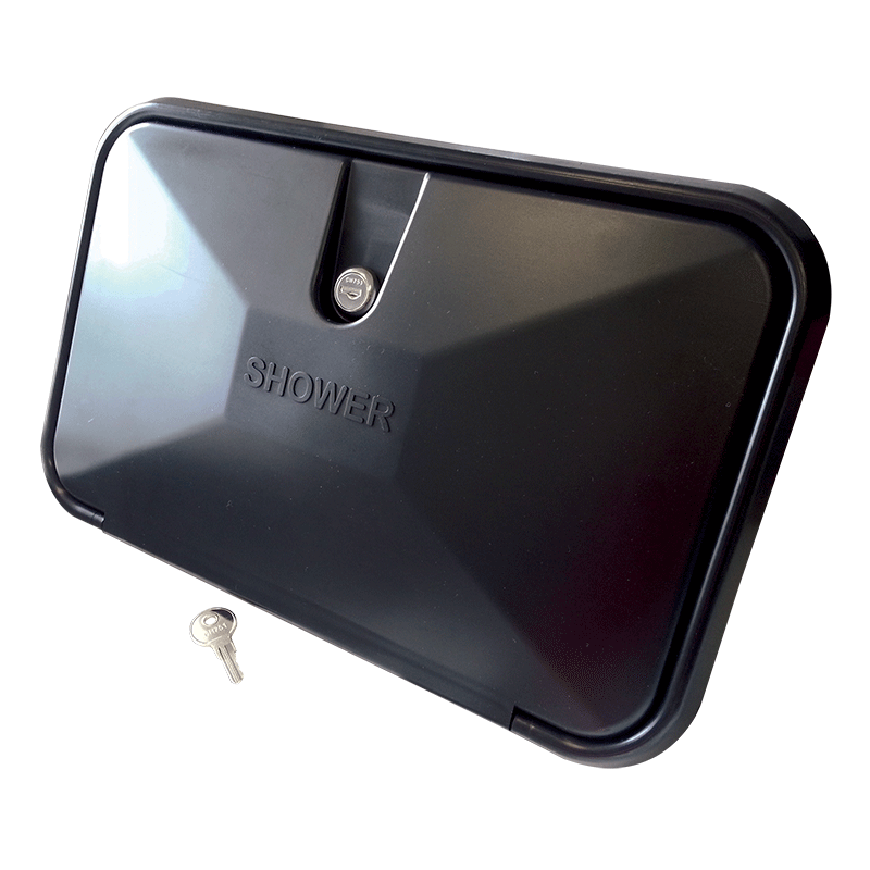 Coast Black Aux External Shower Unit