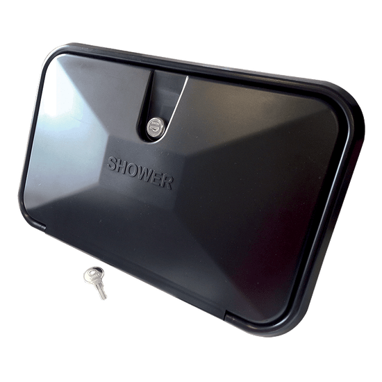 Coast Black Aux External Shower Unit