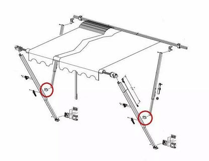 Carefree Awning Bracer Slide Assembly