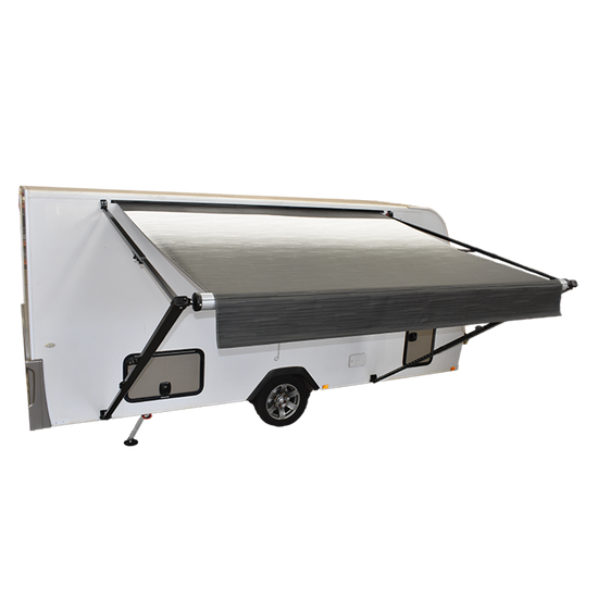 Carefree 19ft LED Silver Shale Fade Fiesta Awning including fitment