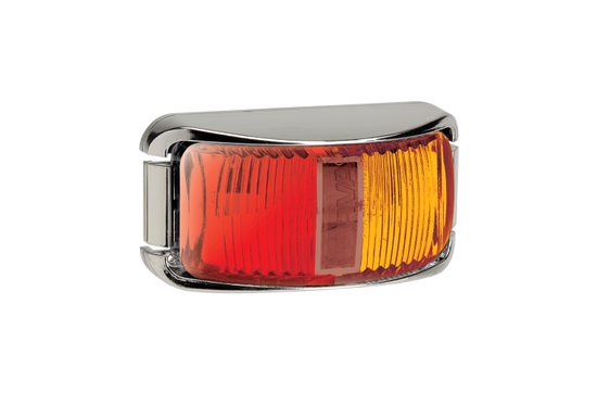 Narva Red/Amber LED Side Marker Chrome Base