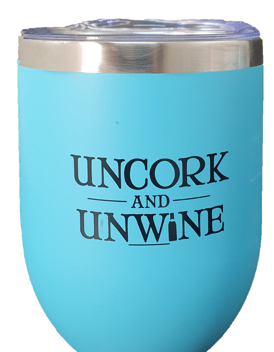 Insulated 340ml Keep Cup - "Uncork and Unwine"