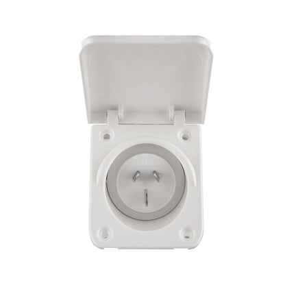 Transco 15A Caravan Power Inlet (White) 240V - IP54