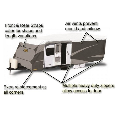 12-14ft (Pop-Top) - All Climate Caravan Cover - ADCO