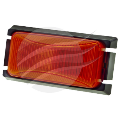 Jaylec LED Front Marker Lamp (Amber) 12/24V - Black Base