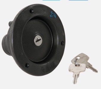 Fiamma Black Water Filler and Lockable Cap 25mm